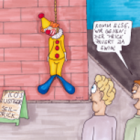der traurige Clown