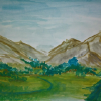 Landschaft in fix