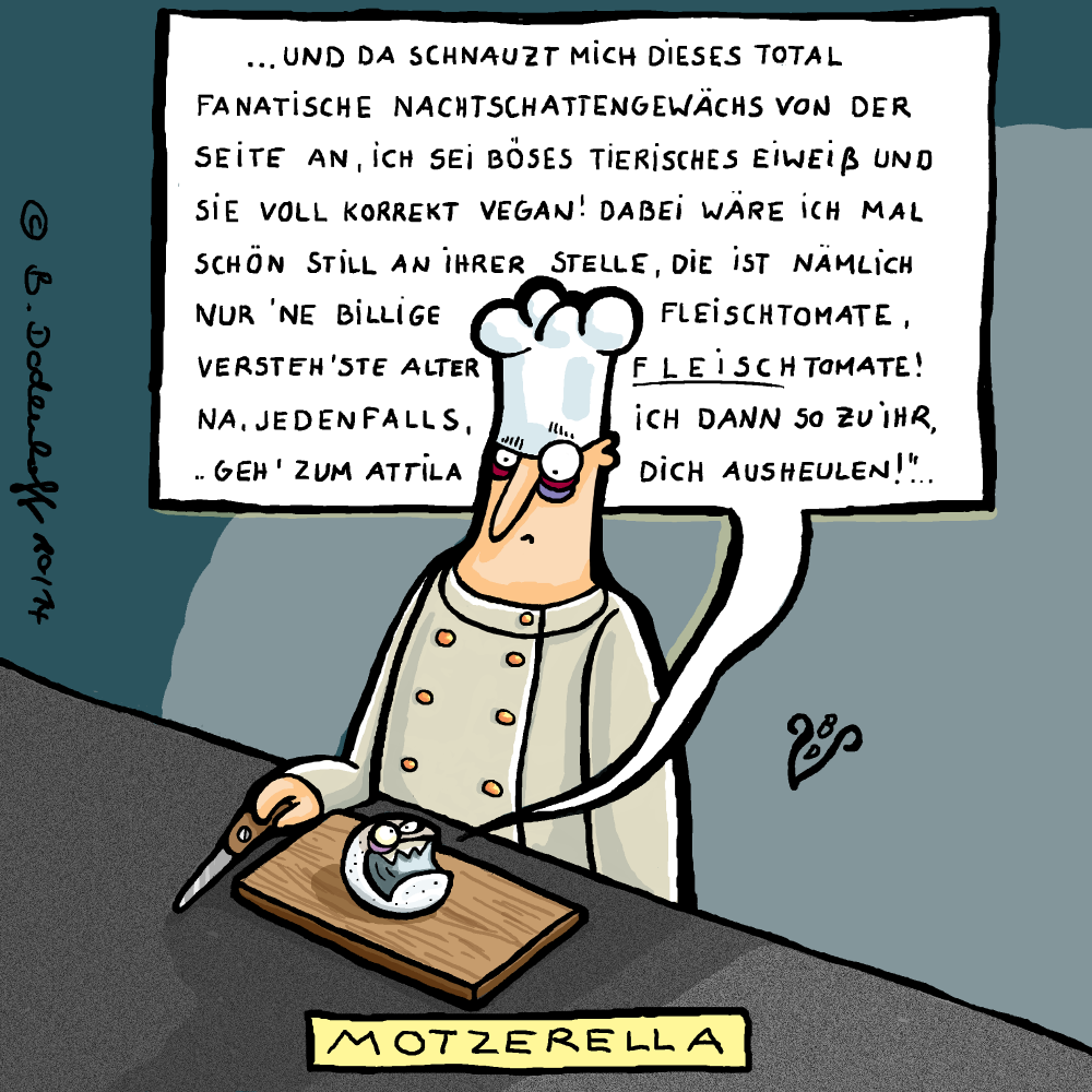 Cartoon: Böses Eiweiß 1