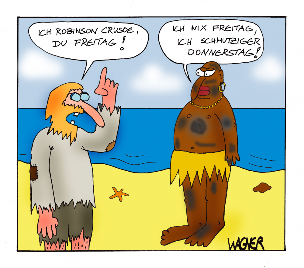 Cartoon: Schmutziger Donnerstag 1