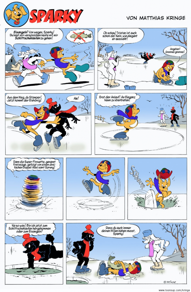 Comic: Sparky: Eiskunstlauf 1