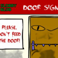 Slobby Blob - Door Sign