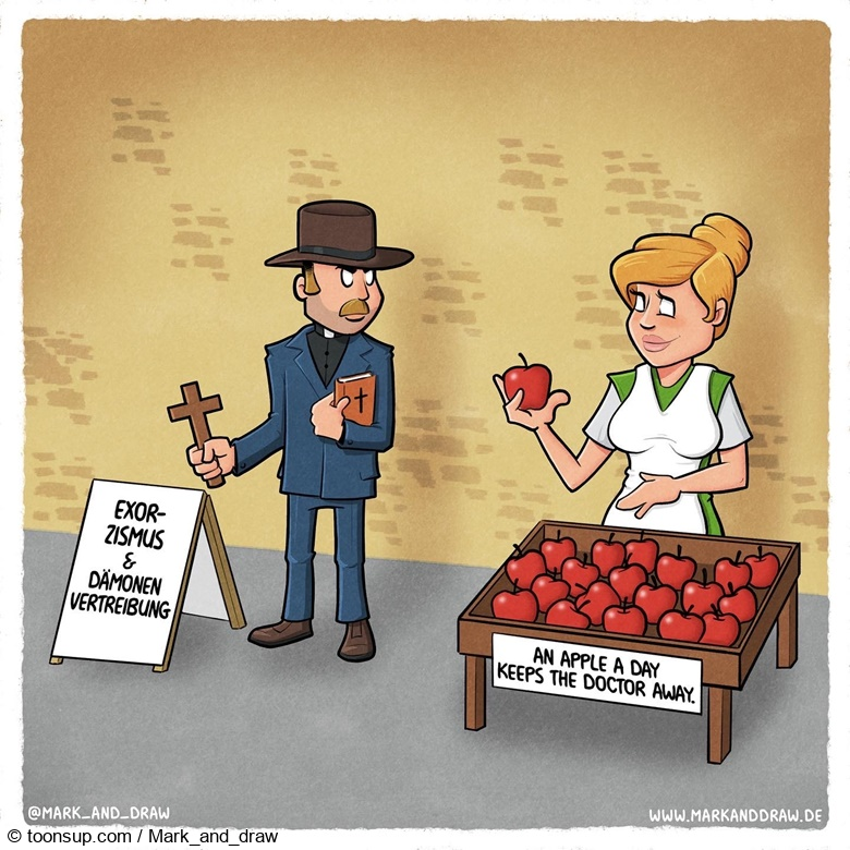 Cartoon: An apple a day 1