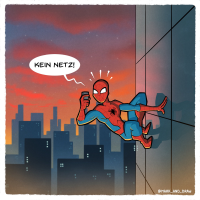 Spidermans Netzprobleme