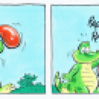 GATORS Opa mit Luftballon
