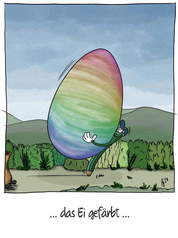 Cartoon: Frohe Ostern (Osterei) 2
