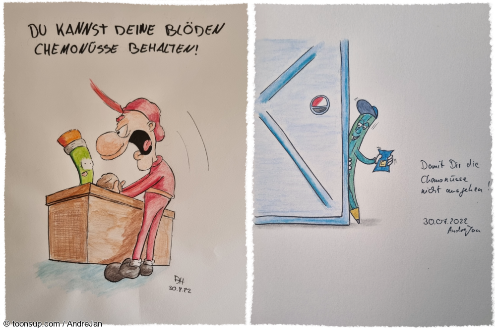 Cartoon: Bosener Chemonüsse 1