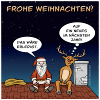Weihnachtsgrüße vom Dach.