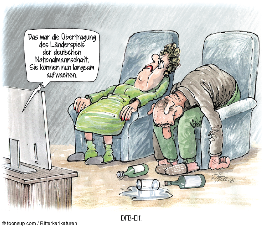 Karrikatur: DFB-Elf 1