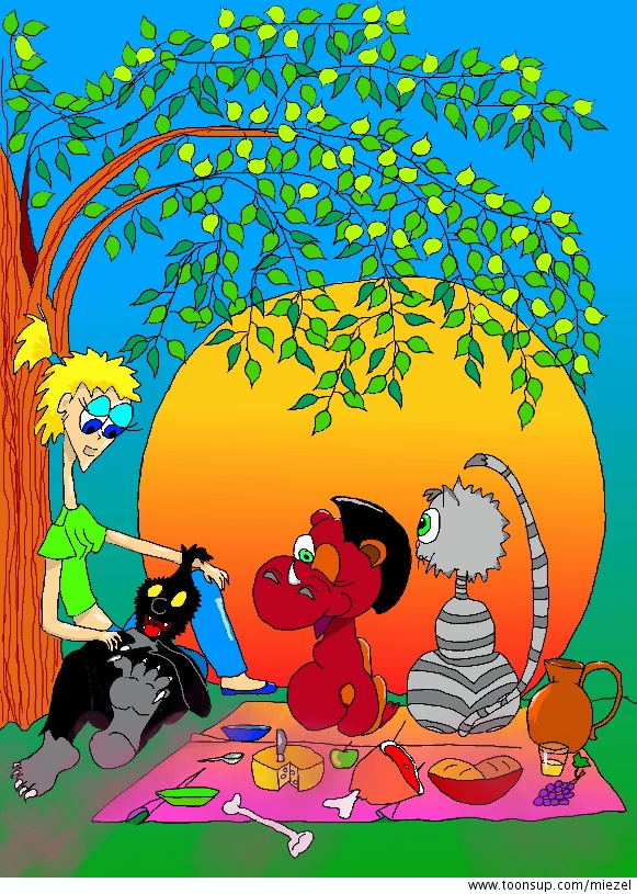 Cartoon: Picknick unter Freunden 1