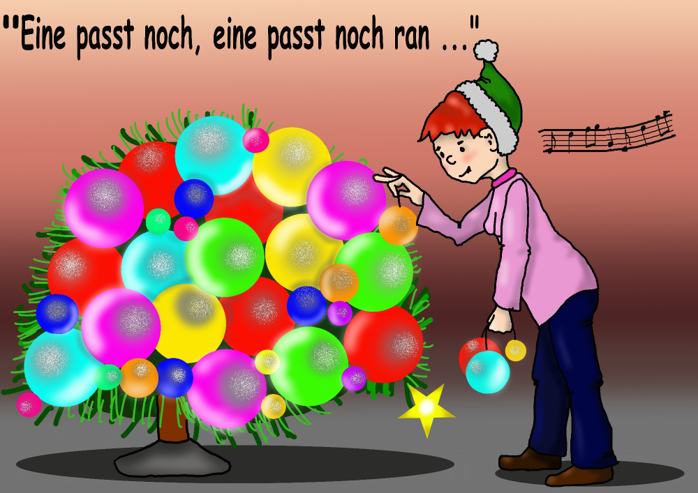Cartoon: Upventskalender Weihnachtsdeko 1