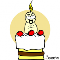 Alles Gute! ('Anlass-' Kerze/Portrait)