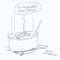 Flugzeugträger, kochen, gewaltig