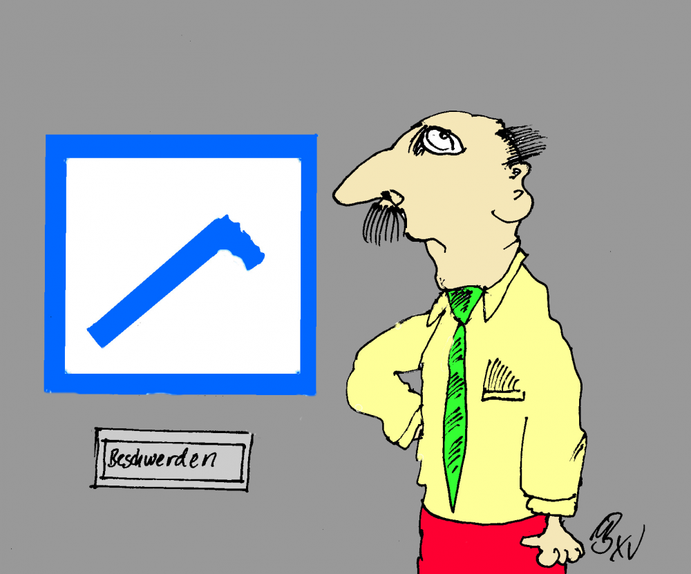 Cartoon: Seine Hausbank 1