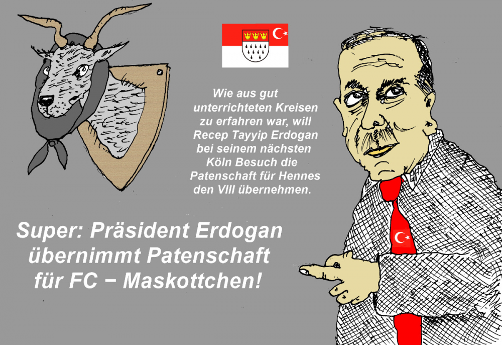 Cartoon: Erdogans Patenschaft 1