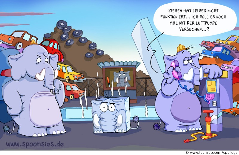 Cartoon: Elefanten 1