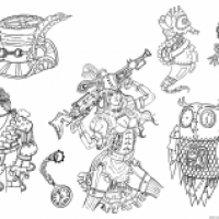 Steampunkskizzen