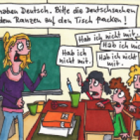Schulalltag (im Deutschunterricht)