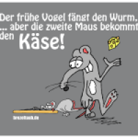 Die zweite Maus bekommt den Käse