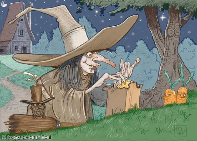 Illustration: Elesemond, die olle Hexe 1