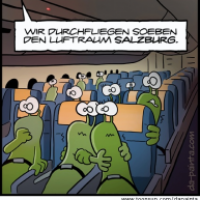 Flugzeug Durchsage...