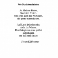 Nudistengedicht fristgerecht ...