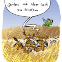 Cool bleiben - Hasenjagd