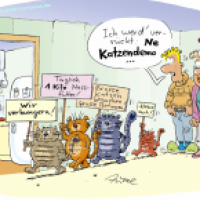 Indoor-Protestaktion