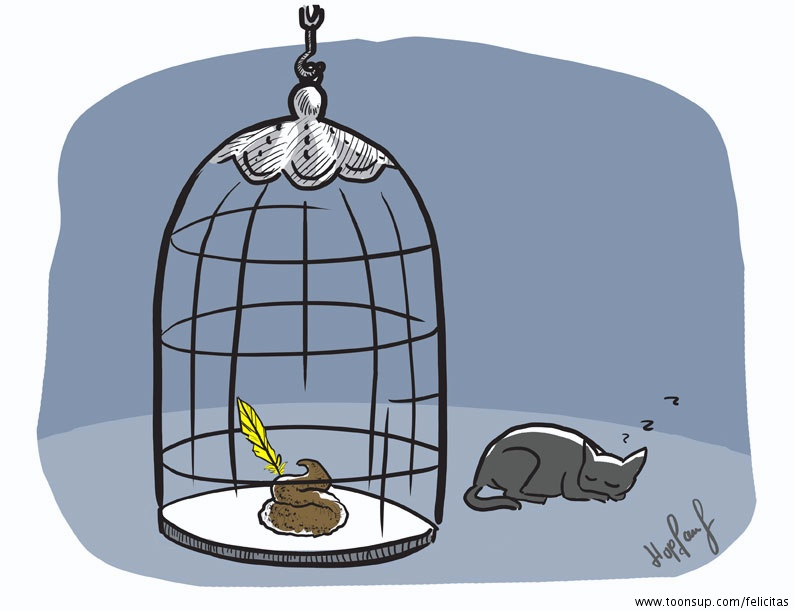 Cartoon: Wellensittich 1