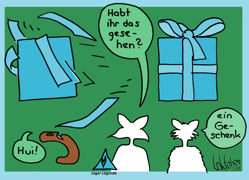 Comic: LL-Inktober2018-10-28 Geschenk 1