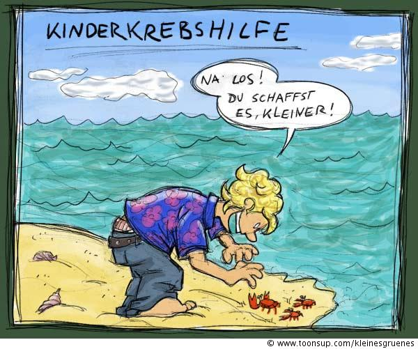 Cartoon: Kinderkrebshilfe 1