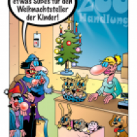 Cartoon von Stefan Bayer: Weihnachtsteller