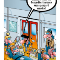 Cartoon von Stefan Bayer: Neun-Euro-Ticket