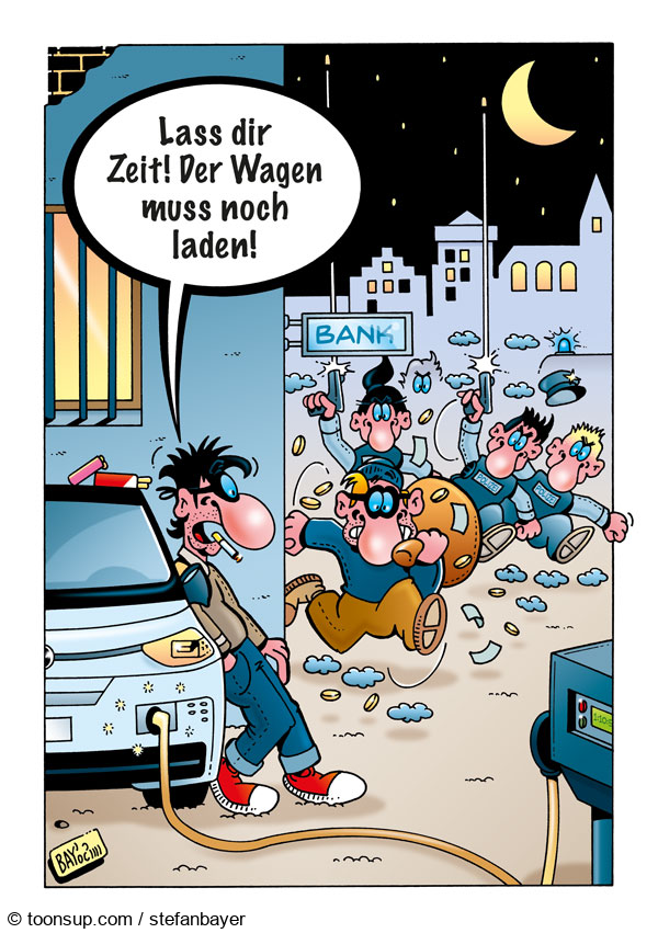 Cartoon: Cartoon von Stefan Bayer: Lass Dir Zeit! 1