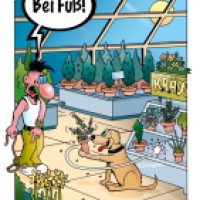 Cartoon von Stefan Bayer: Gartencenter