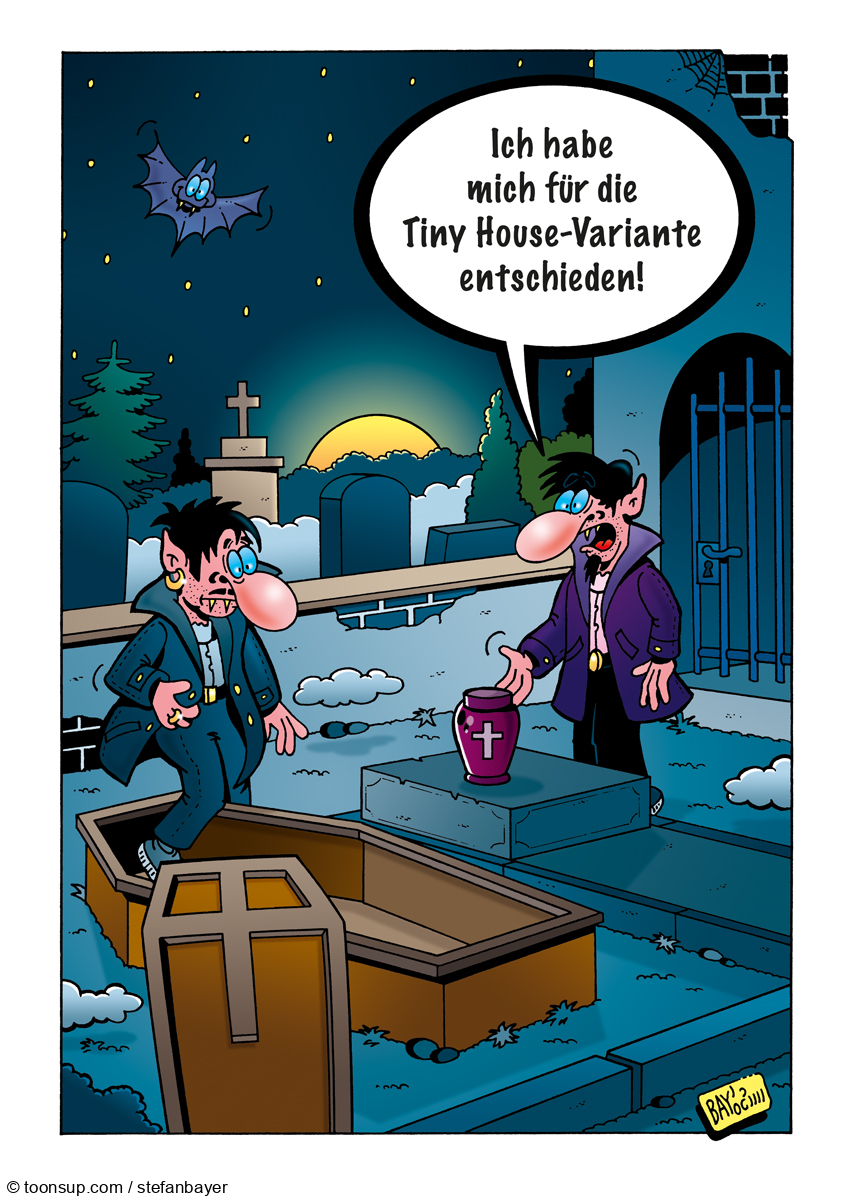 Cartoon: Cartoon von Stefan Bayer: Vampire unter sich 1