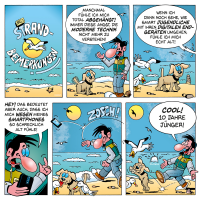 Comic von Stefan Bayer: Strandbemerkungen 03