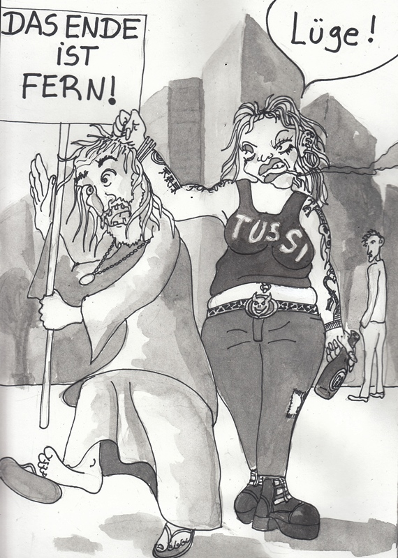 Cartoon: Der Rufer und die Wüste 1