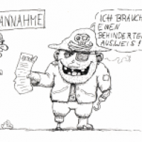 Behinderter Pirat