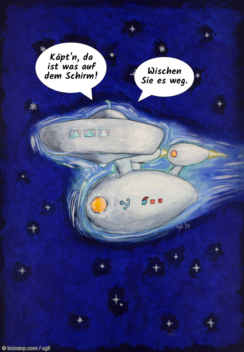 Cartoon: Schirmschmutz 1