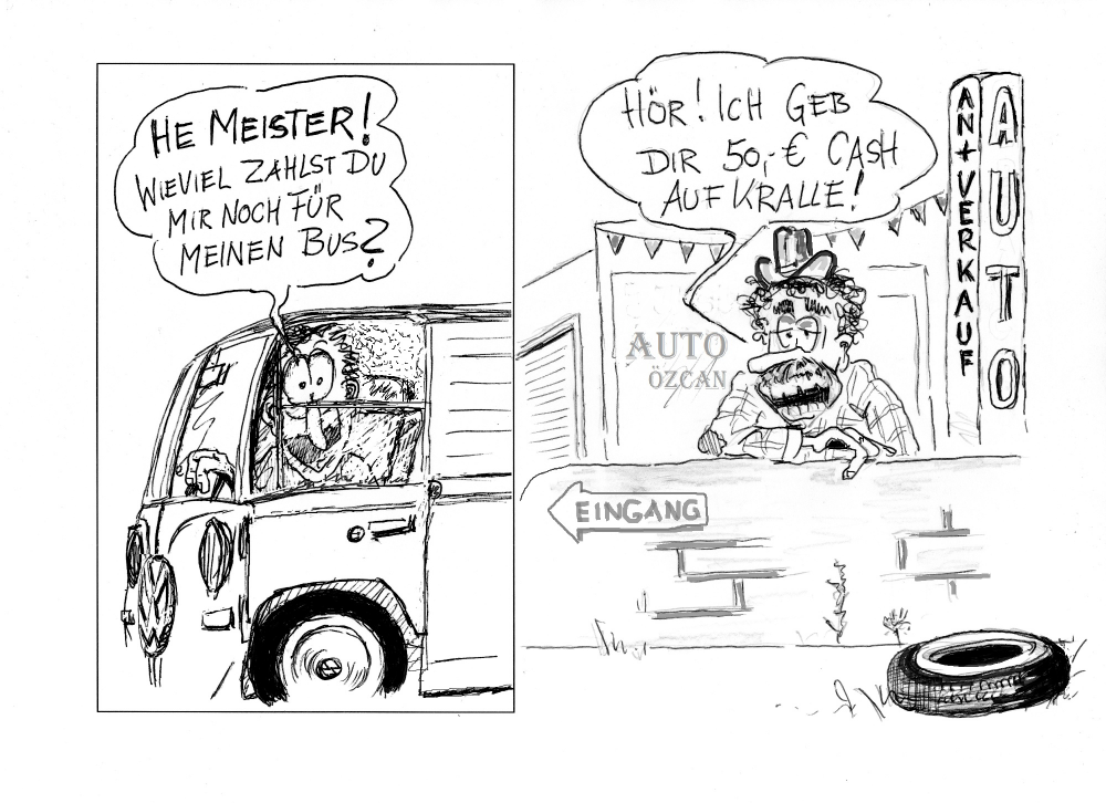 Comic: Der Gebrauchtwagenhändler 1
