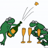 Wenn Frösche feiern ...