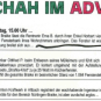 »Es geschah im Advent ...« (um Punkt 15.00 Uhr ;-)