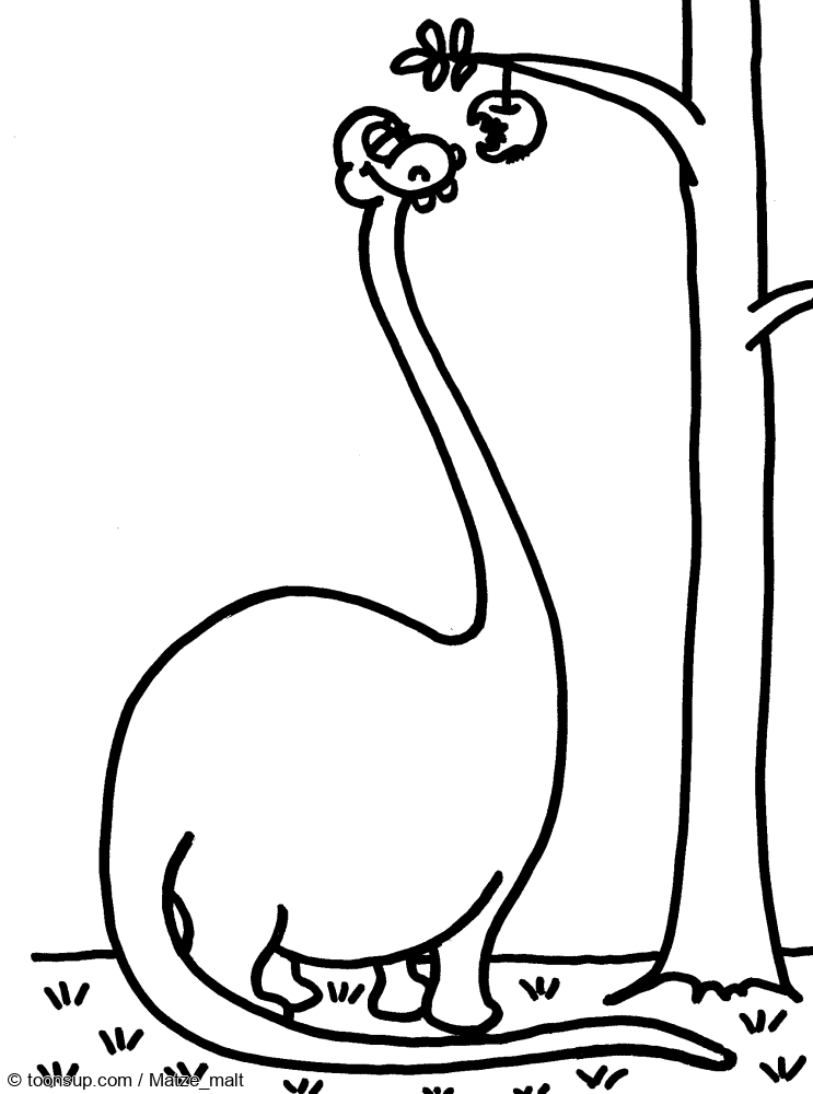 Illustration: DINO-Malvorlagen 1