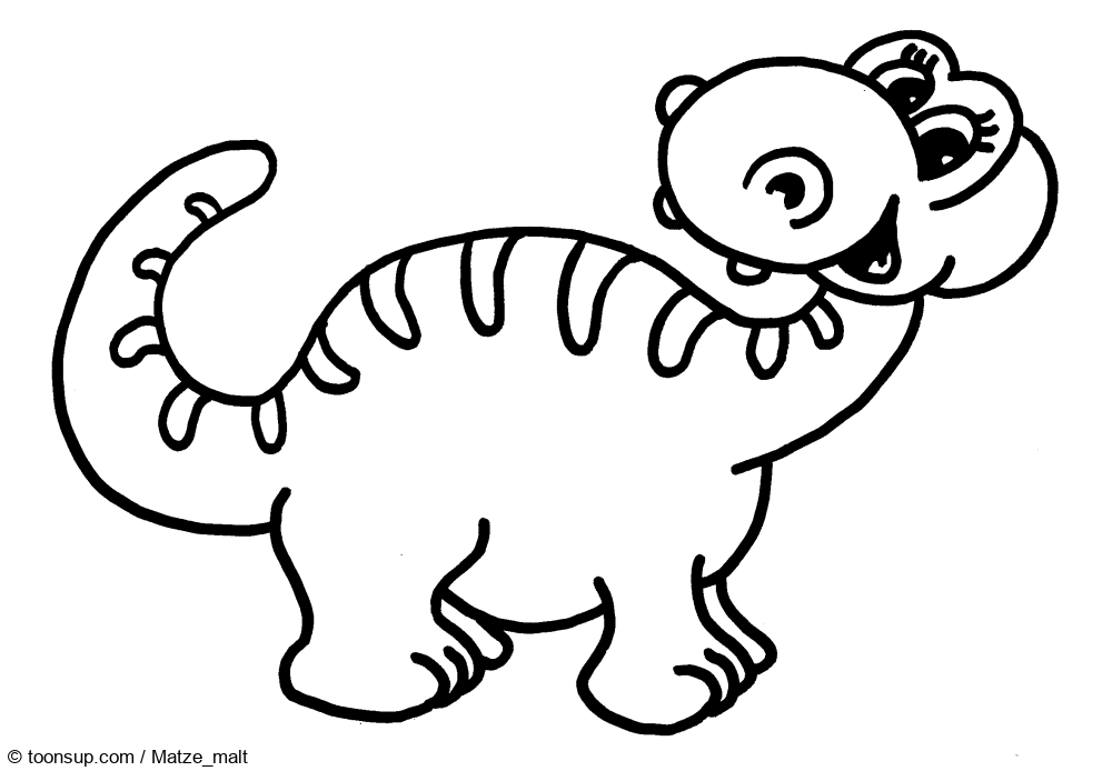 Illustration: DINO-Malvorlagen 16