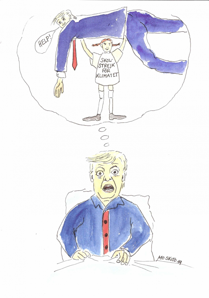 Karrikatur: Diese Schweden - Trumps Alptraum 1