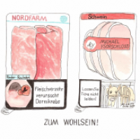 Warnhinweise auf Fleischprodukten