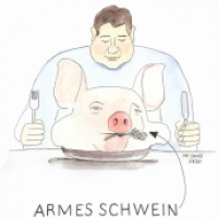 Armes Schwein