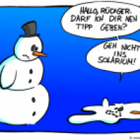 Schneemänner im Gespräch