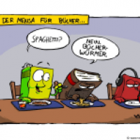 Spaghetti in der Mensa